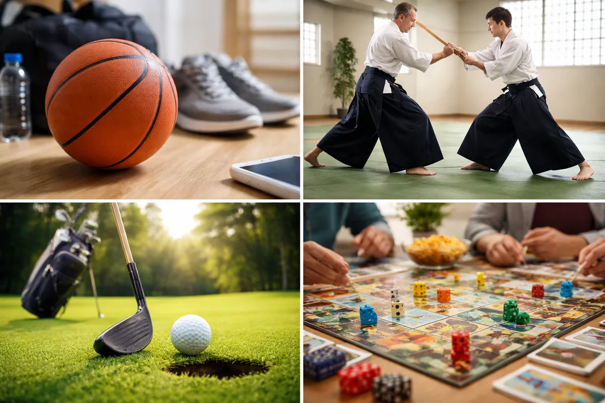 Quel sport de loisir choisir entre basketball, aïkido, golf et jeux de société ?