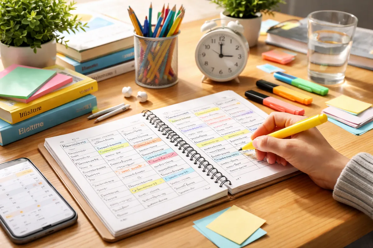Comment créer un planning de révisions efficace pour le Bac et le Brevet